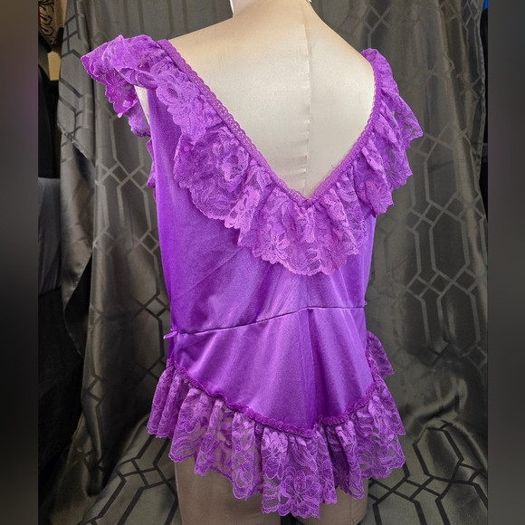 Vintage purple teddy - Picture 2 of 3